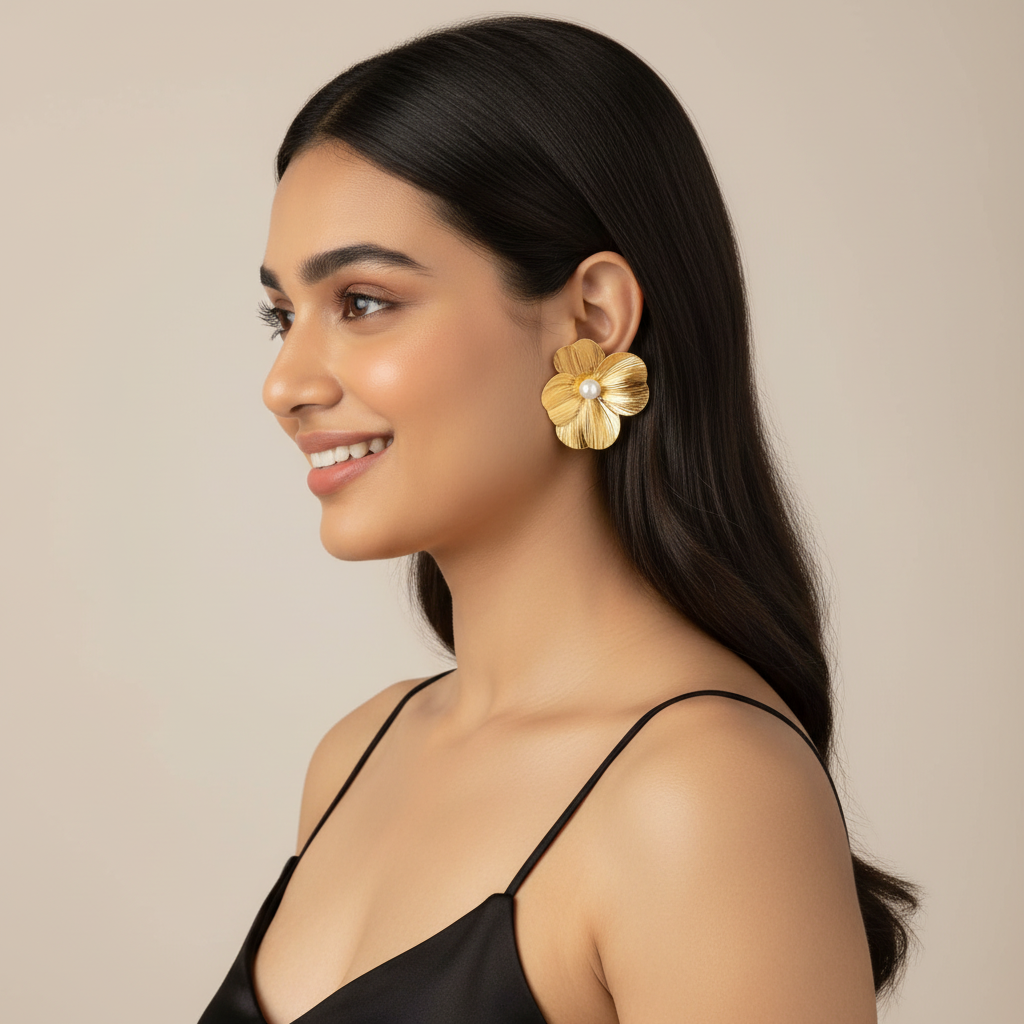 Daisy Gold Earrings