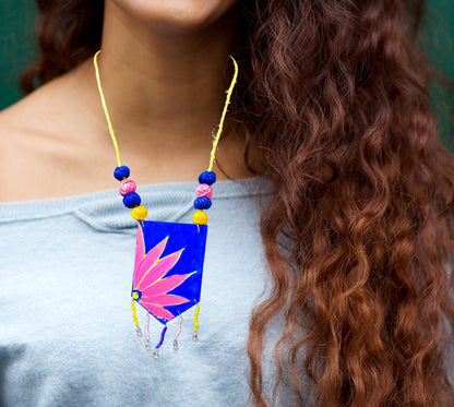 Sanya Necklace, Handpainted : Handmade