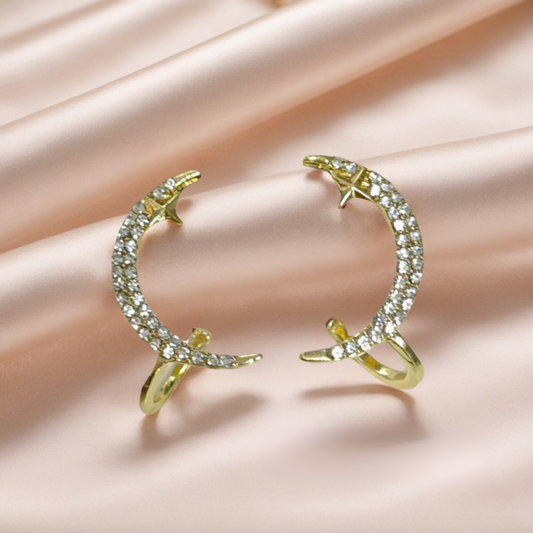 Bling Crescent Earcuffs