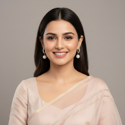 Pretty Pearl Crystal Earrings