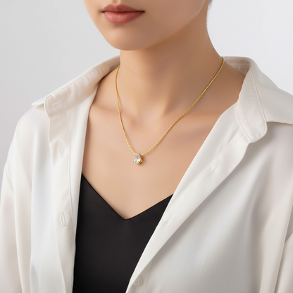 Drop Solitaire Necklace