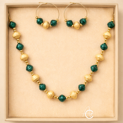 Beads necklace set : Handmade