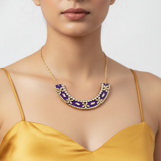Statement Kundan Necklace : Handmade