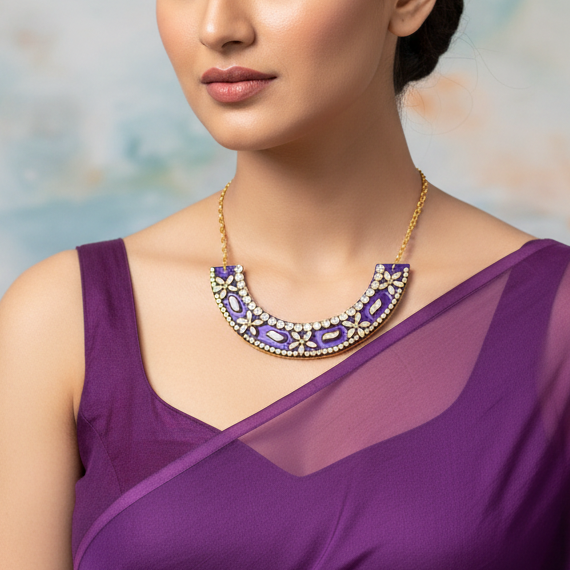 Statement Kundan Necklace : Handmade