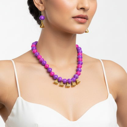 Beads Necklace Set : Handmade