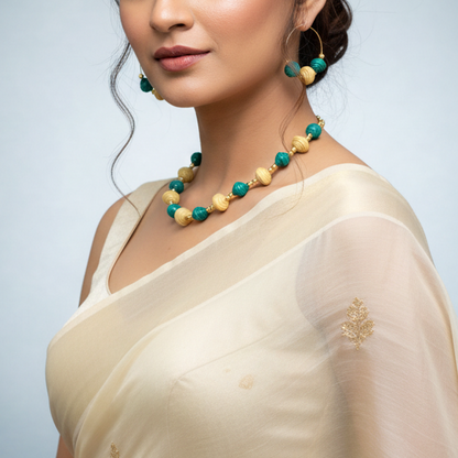 Beads necklace set : Handmade