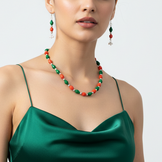 Beads Necklace Set : Handmade