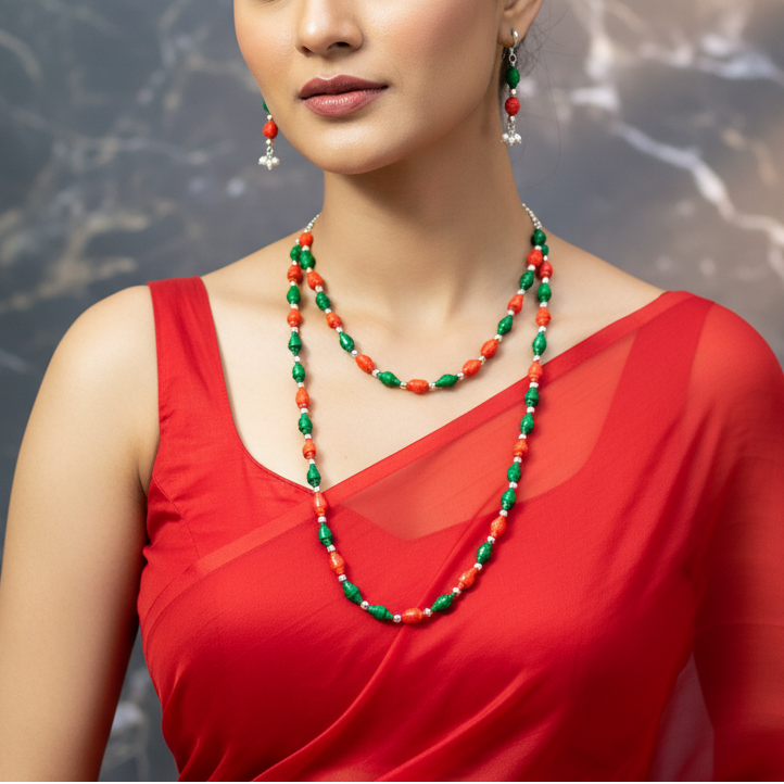 Beads Necklace Set : Handmade