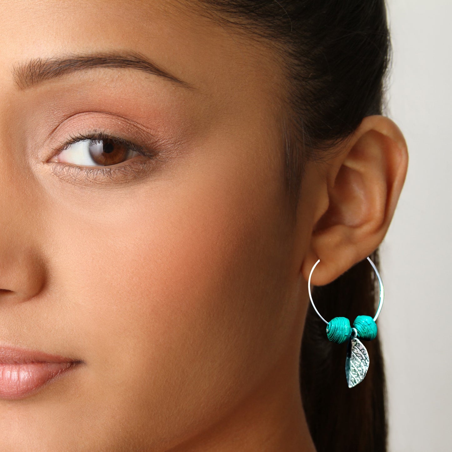 Sakshi Green Earrings : Handmade