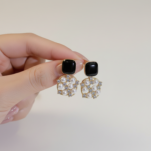 Pearl Bling Earrings