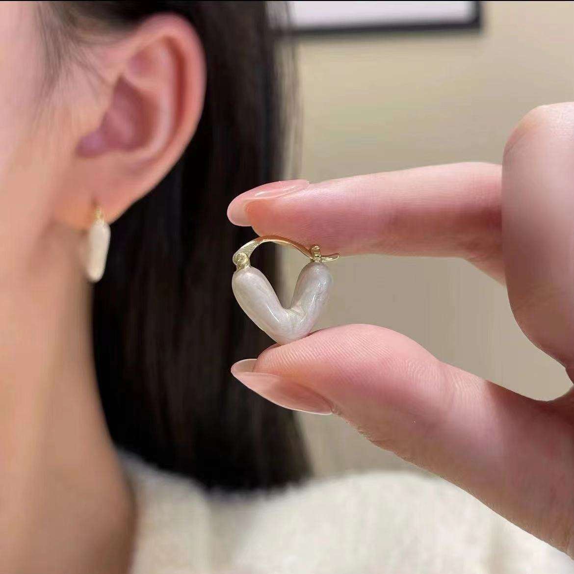 Bling Heart Earrings