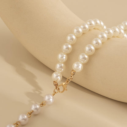 Pearl And Chain Necklace