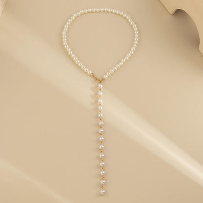 Pearl And Chain Necklace
