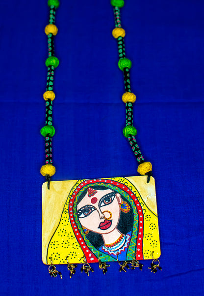 Prateeksha Necklace, Handpainted : Handmade