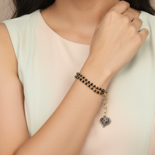 Raveena Mangalsutra Bracelet : Handmade