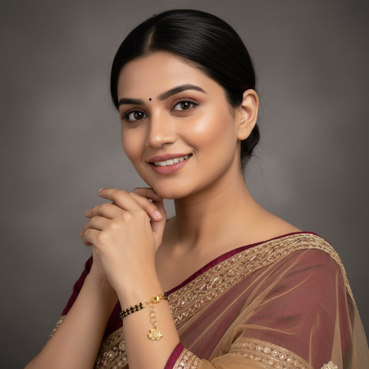 Reena Mangalsutra Bracelet : Handmade