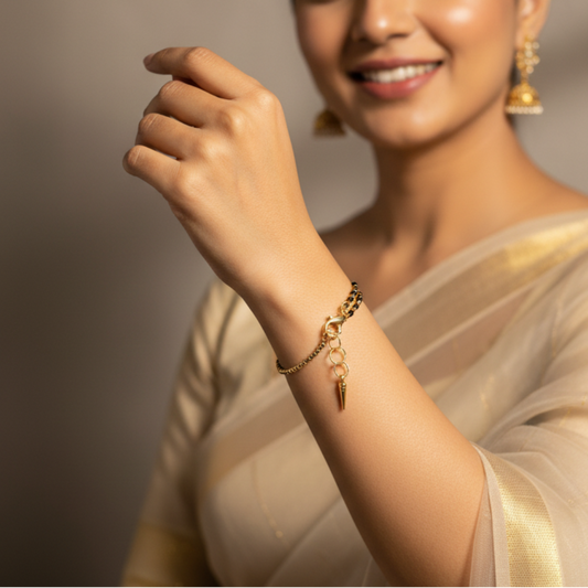Roshni Mangalsutra Bracelet : Handmade