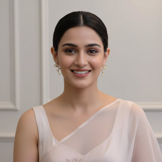 Crystal Flower Earrings