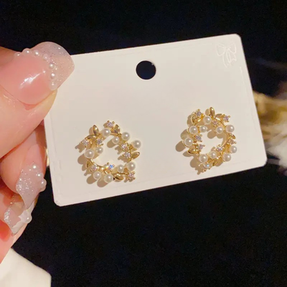 Bling Pearl Earrings