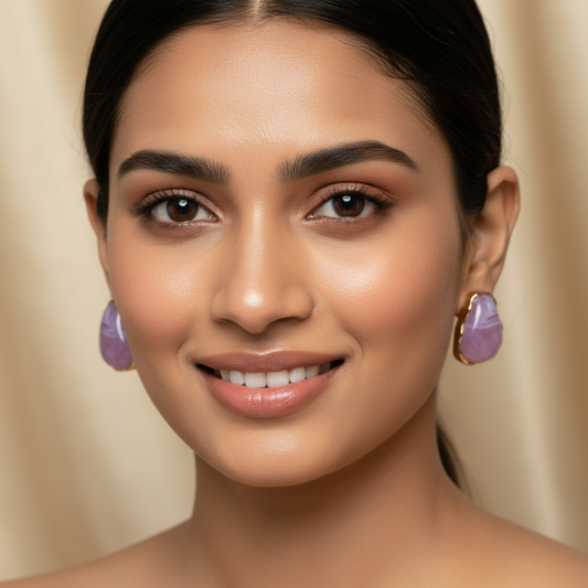 Semi Precious Stone Earrings