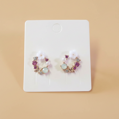 Bling Flower Earrings