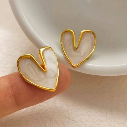 Shiney Heart Earrings