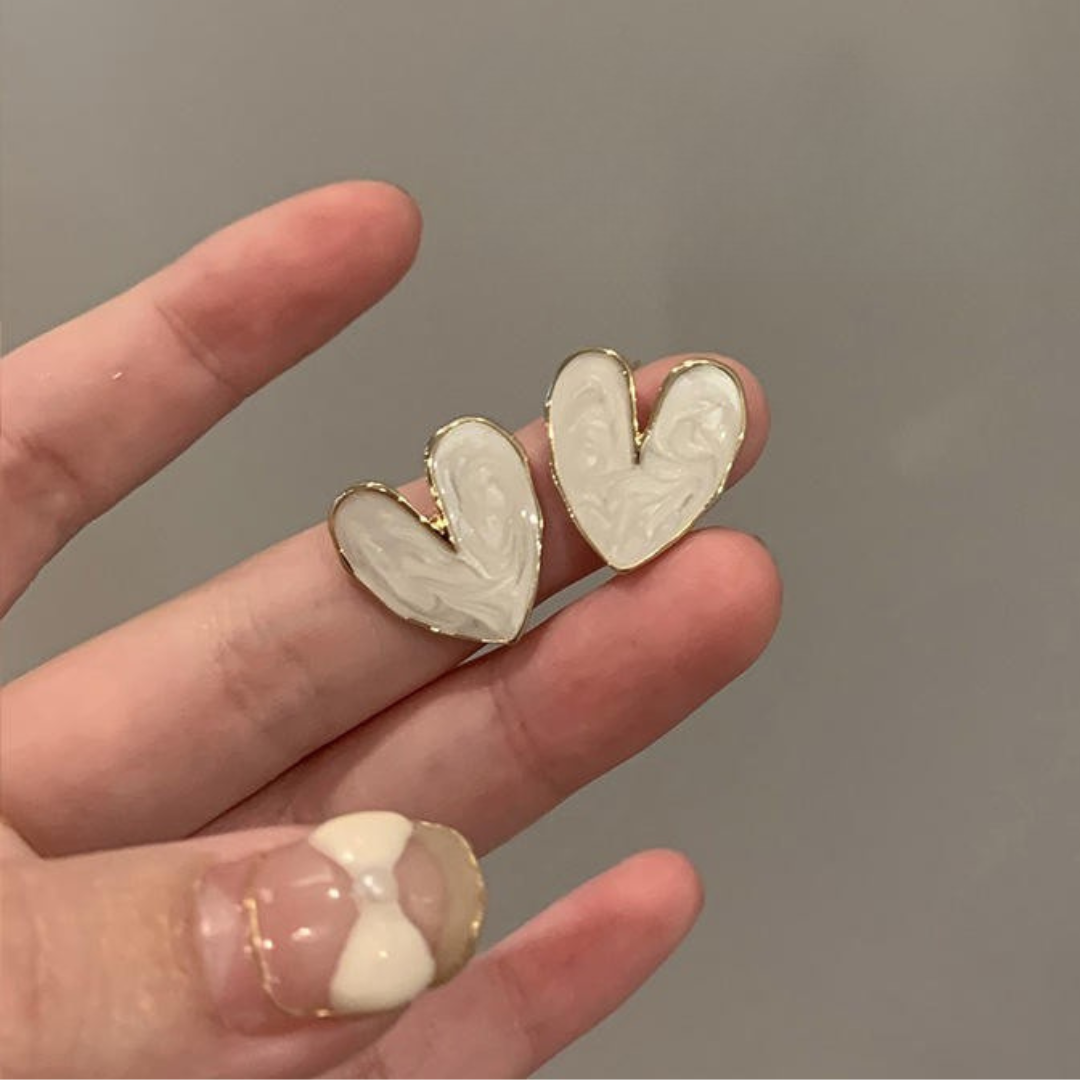 Shiney Heart Earrings