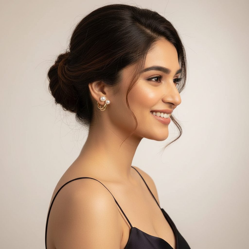 Bling Pearl Earrings