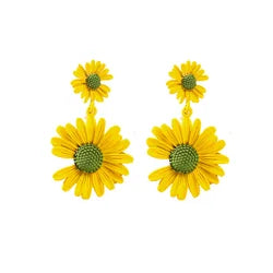 Daisy Earrings Yellow