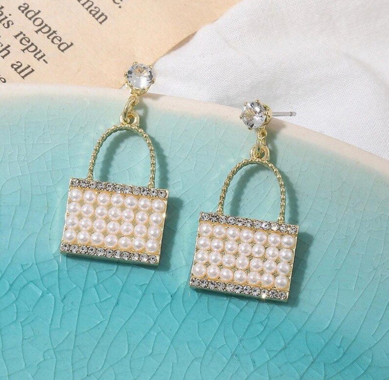 Pretty Purse Earrings