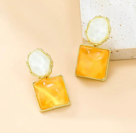 Semi Precious Stone Earrings
