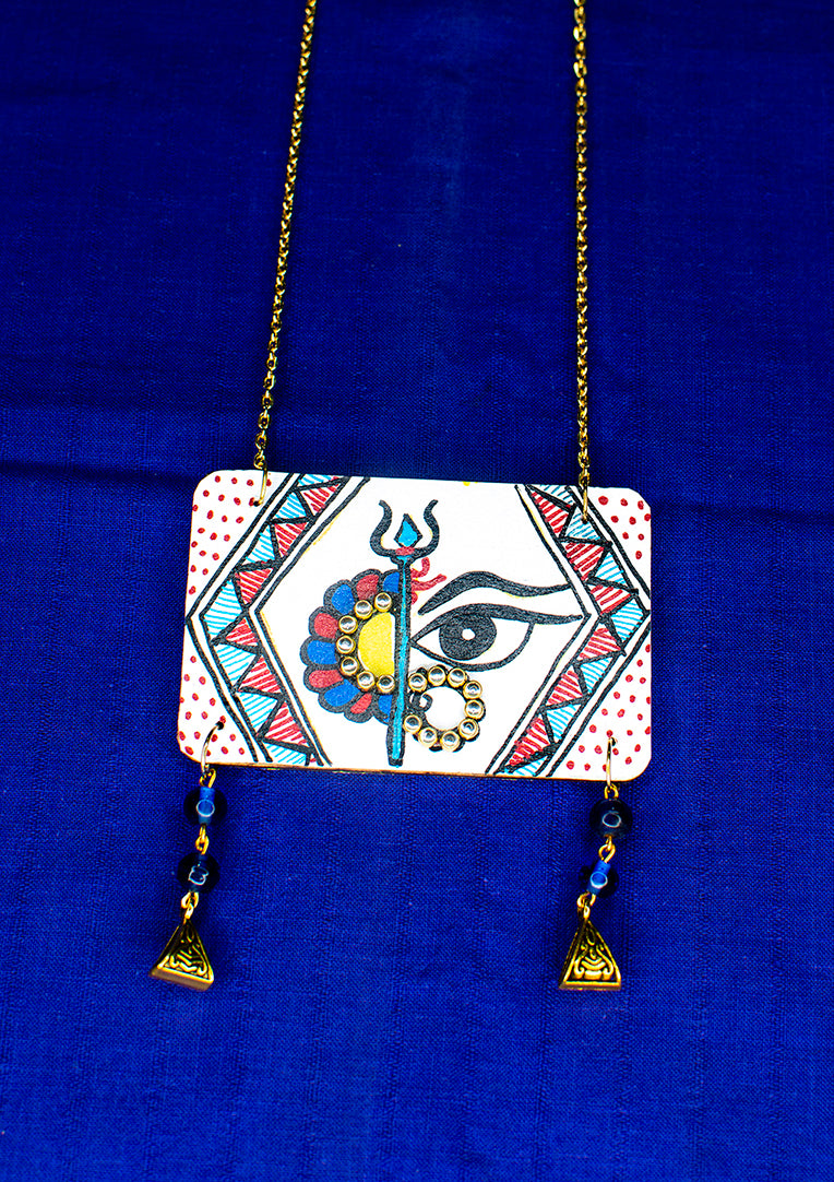 Shiv-Shiva Necklace, Handpainted : Handmade
