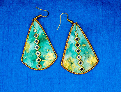 Rama Fluid Earrings : Handmade