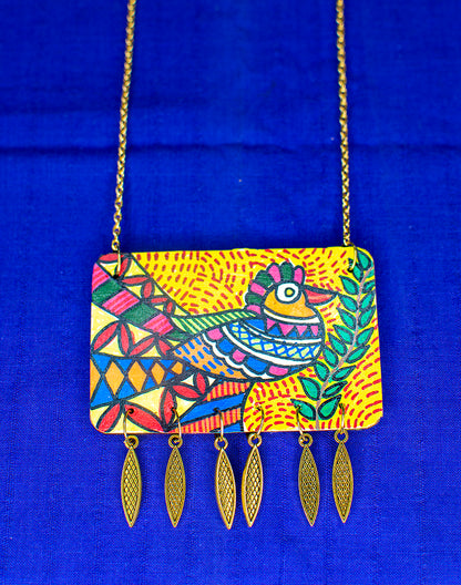 Statement Necklace, Handpainted : Handmade