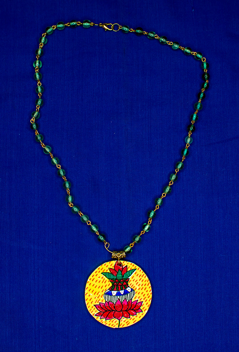 Shubham Necklace, Handpainted : Handmade