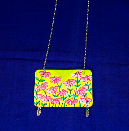 Blossom Necklace, Handpainted : Handmade