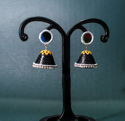 Sheesha, Jhumka Earrings : Handmade