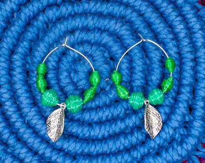 Jiva Earrings, Handpainted : Handmade