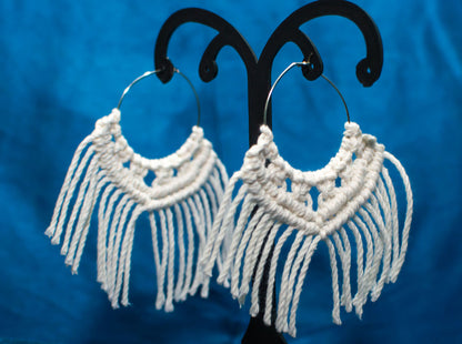 Sara Macrame Earrings : handmade