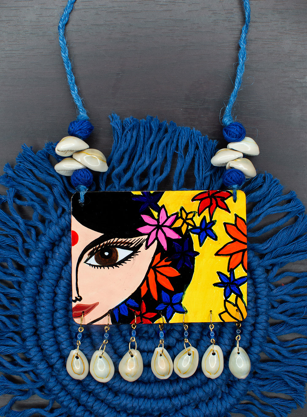 Anvesha' Necklace, Handpainted Jewlery : Handmade Gifts l Artscrafted –  ArtsCrafted