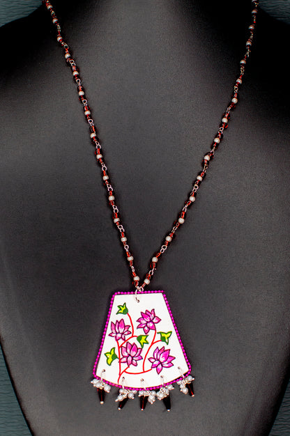 Panna Necklace, Handpainted : Handmade