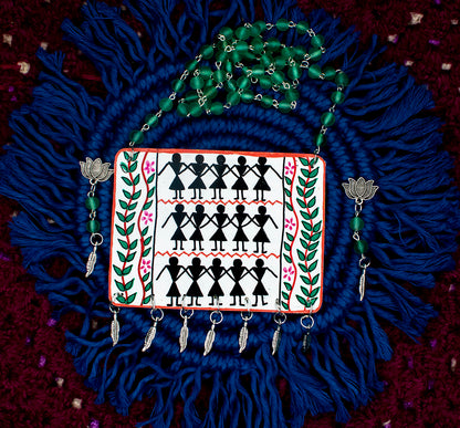 Tribe Art Necklace set, Handpainted : Handmade