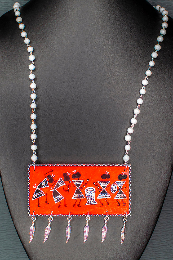 Pavitra Necklace, Handpainted : Handmade