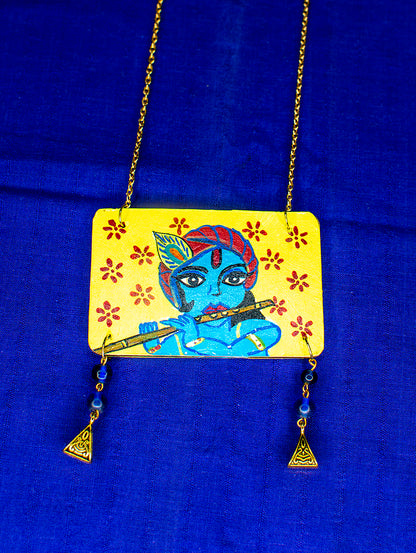 Kanha Necklace, Handpainted : Handmade