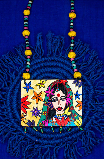 NavVadhu Necklace, Handpainted : Handmade