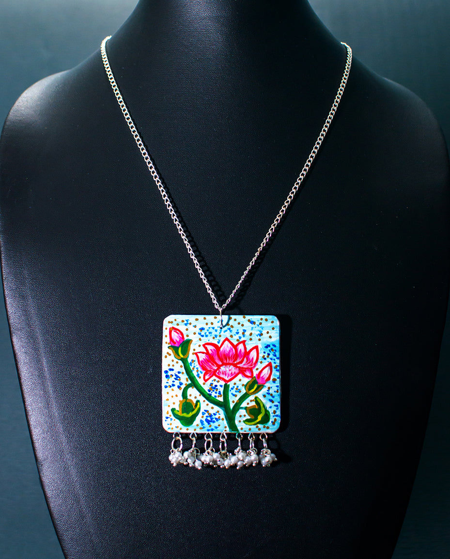 Lavina Necklace, Handpainted : Handmade
