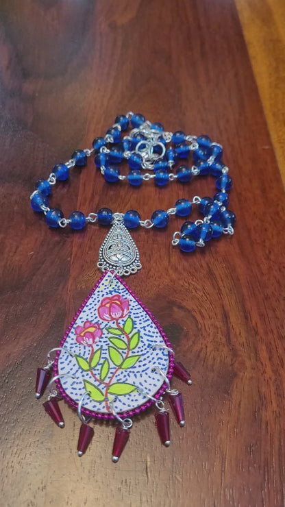 Suramy Necklace, Handpainted : Handmade