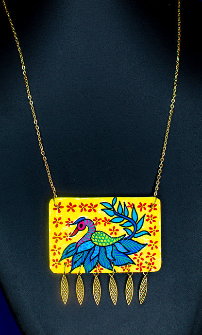 Namita Necklace, Handpainted : Handmade