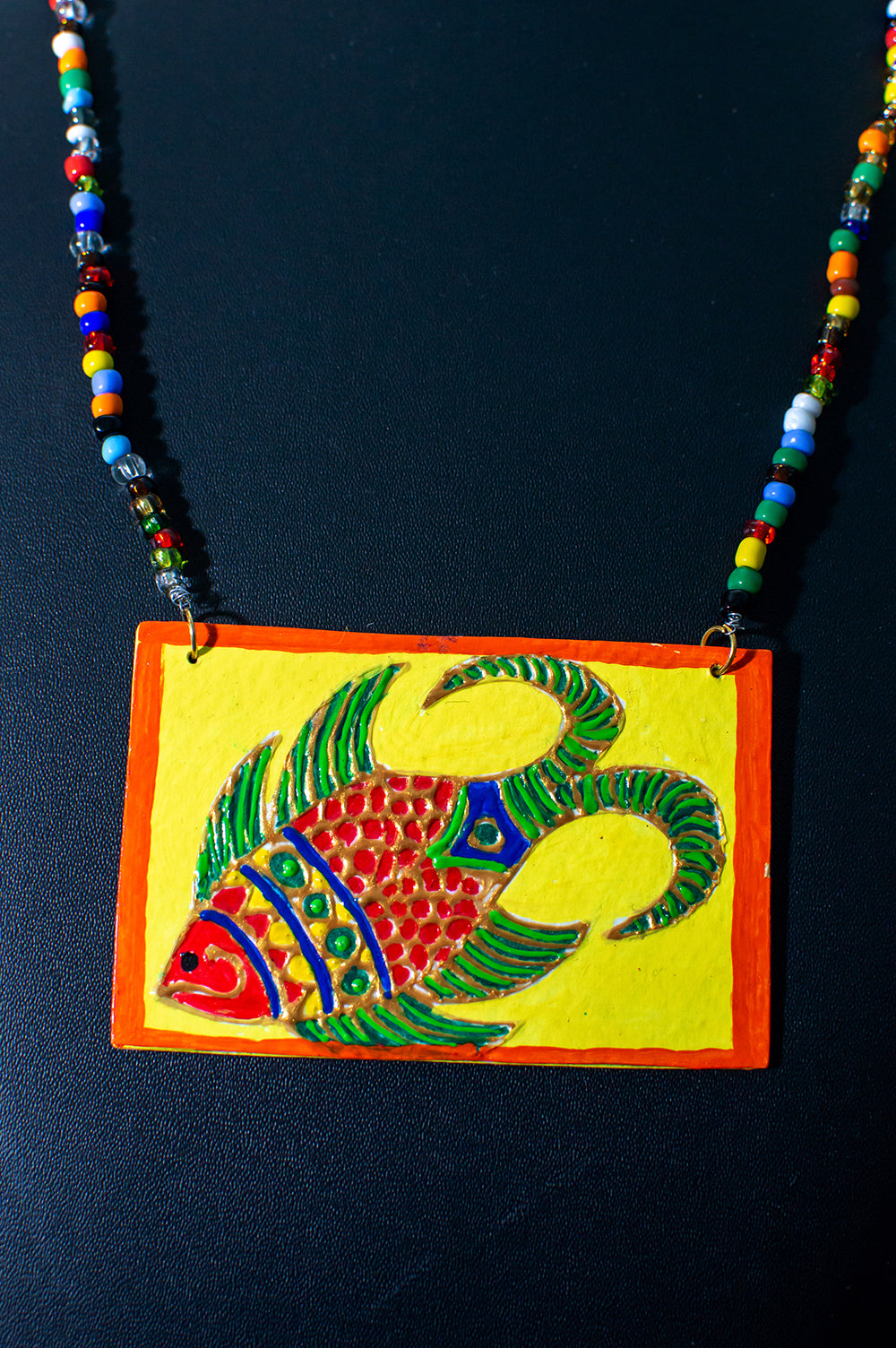 Angel necklace set, Handpainted : Handmade