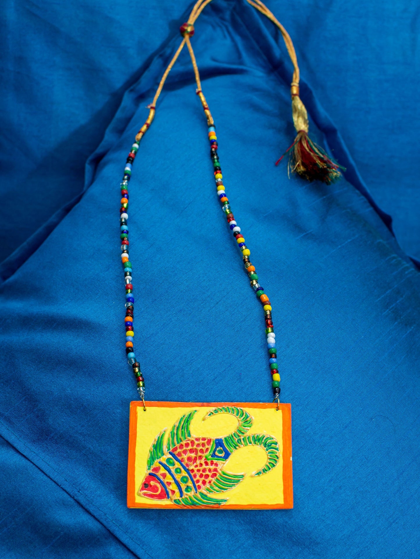 Angel necklace set, Handpainted : Handmade
